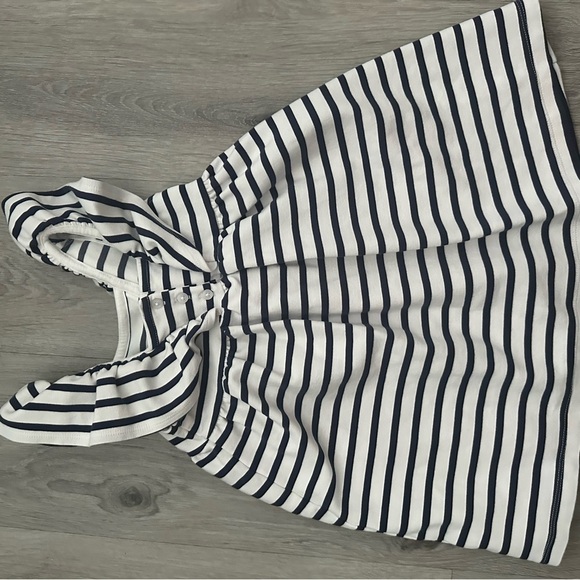 Janie and Jack Navy and White Striped Dress 4T - Picture 2 of 3